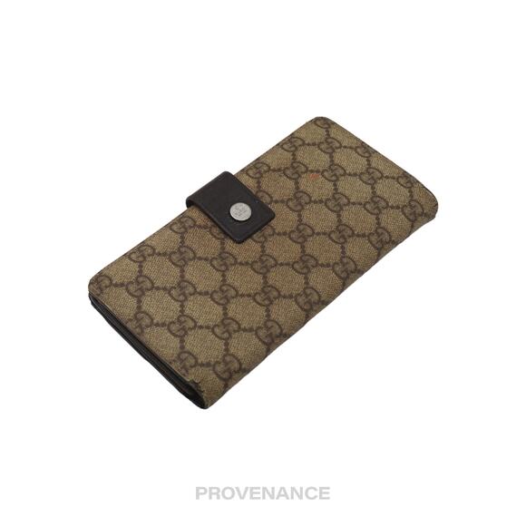 🔴 Gucci Long Wallet - GG Supreme Brown - Picture 4 of 9